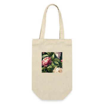 Floral Design 13 - Geschenkbeutel für Flaschen - Natur - Vorne