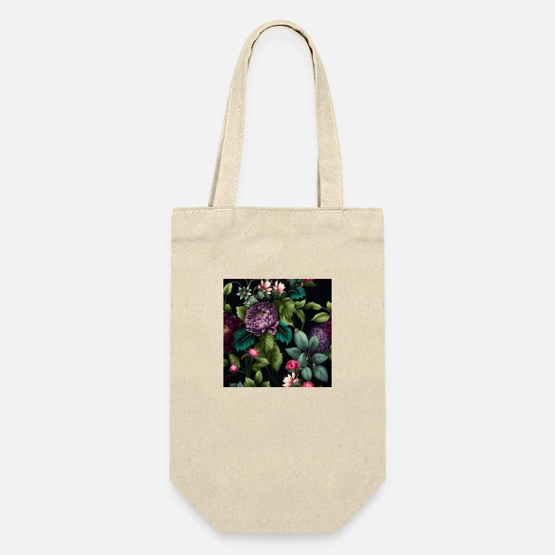 Design floral 18 - Sac à bouteille - nature