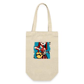 Music Girl - Gift Bag for Bottles - nature - Front