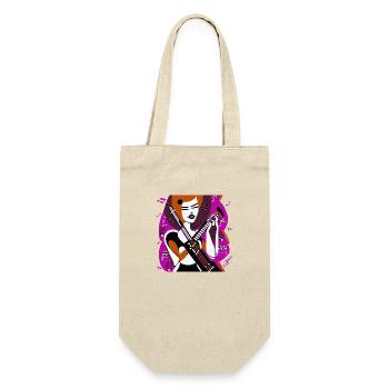Music Girl - Gift Bag for Bottles - nature - Front