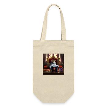 Cat queen in her throne room - Gift Bag for Bottles - nature - Front