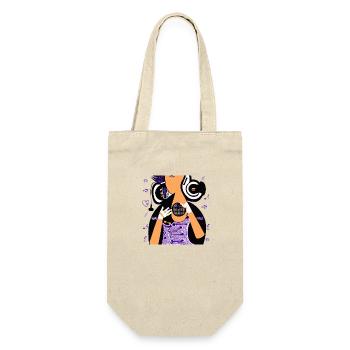 Music Girl - Gift Bag for Bottles - nature - Front