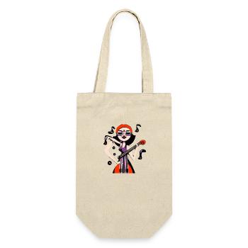 Music Girl - Gift Bag for Bottles - nature - Front