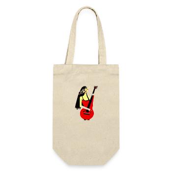 Music Girl - Gift Bag for Bottles - nature - Front