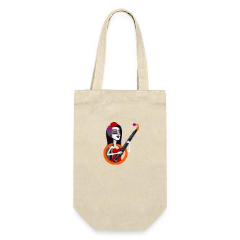 Music Girl - Gift Bag for Bottles - nature - Front