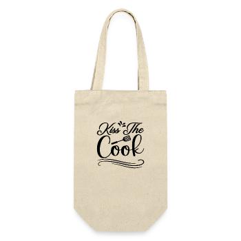 Embrasser le cuisinier - Sac à bouteille - nature - Devant