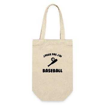 J’peux pas j’ai baseball - Sac à bouteille - nature - Devant