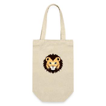 Royal Cartoon Lion Lions Comic 21 - Gift Bag for Bottles - nature - Front