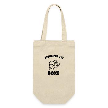 J’peux pas j’ai boxe - Sac à bouteille - nature - Devant