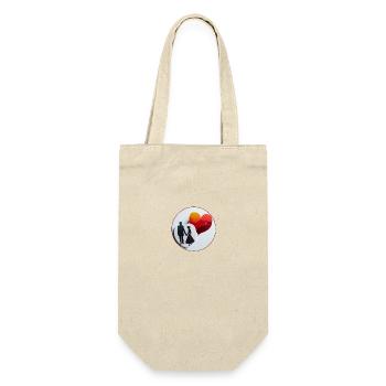 Amour et coeur en papier vesion cercle - Sac à bouteille - nature - Devant