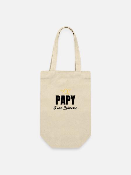 papy d'une princesse - Sac à bouteille - nature