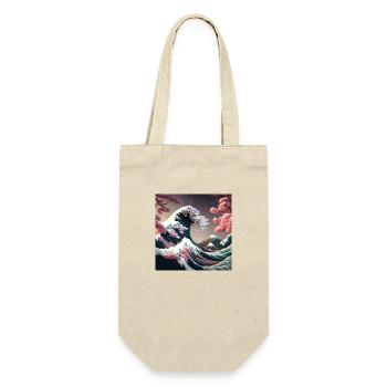 Floral Tsunami at Mount Fuji - Gift Bag for Bottles - nature - Front