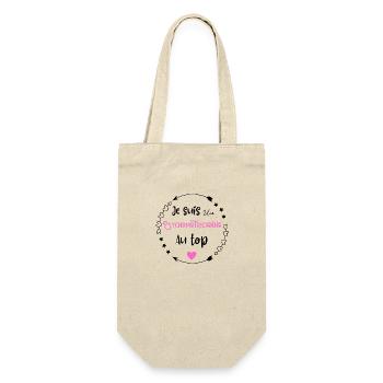 Je suis une psychomotricienne au top - Sac à bouteille - nature - Devant