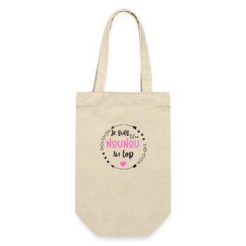 Je suis une nounou au top - Sac à bouteille - nature - Devant