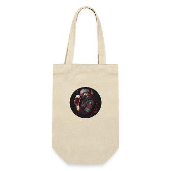 Ninja with Beer v2 - Gift Bag for Bottles - nature - Front