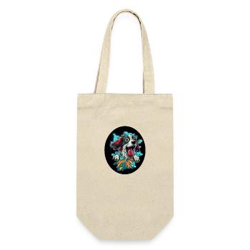 Happy dog #dog - Gift Bag for Bottles - nature - Front