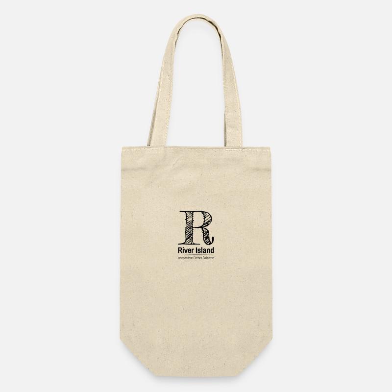 River Island - Geschenkbeutel für Flaschen - Natur