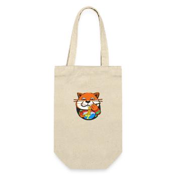 Zoz the cat that eats noodles - Gift Bag for Bottles - nature - Front