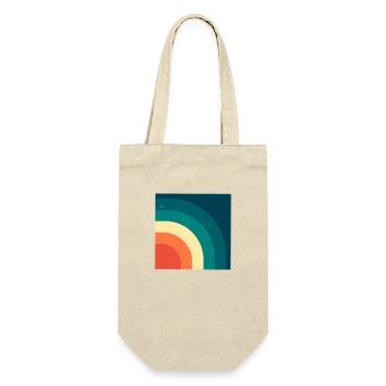 "Vintage 3" - Gift Bag for Bottles - nature - Front
