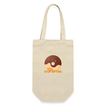 STOP LIFTING DONUT - Gift Bag for Bottles - nature - Front