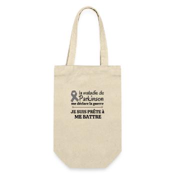 la maladie de parkinson me déclare la guerre - Sac à bouteille - nature - Devant