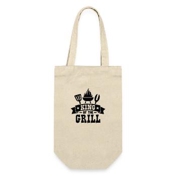 King of the Grill - Geschenkbeutel für Flaschen - Natur - Vorne