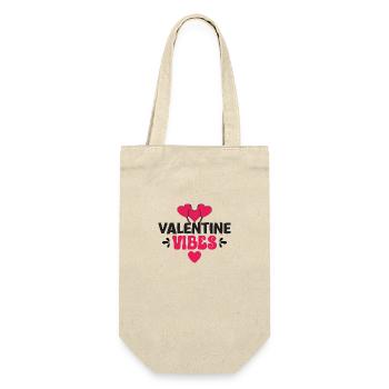 Valentine Vibes - Gift Bag for Bottles - nature - Front