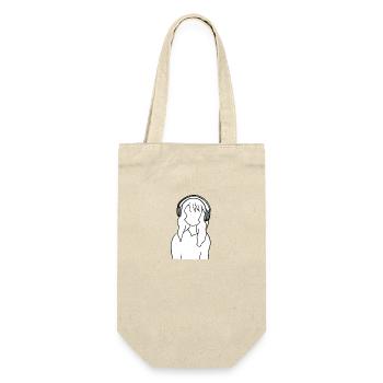 Anime Manga Fille Écouteurs Écouter de la musique - Sac à bouteille - nature - Devant