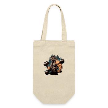 L'homme loup à la salle de musculation - Sac à bouteille - nature - Devant