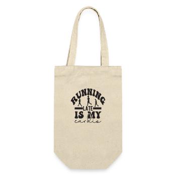 Running late is my Cardio - Gift Bag for Bottles - nature - Front