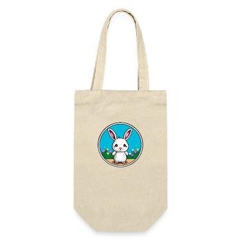 Lapin de Pâques mignon - Sac à bouteille - nature - Devant