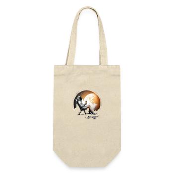 Relax Space Astronaut with beer - Gift Bag for Bottles - nature - Front