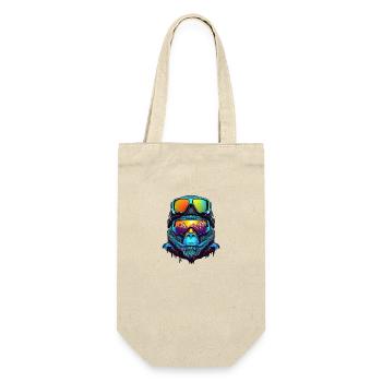 Cool gorilla skier - Gift Bag for Bottles - nature - Front