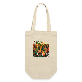 Crazy Party People Cadeau - Sac à bouteille - nature - Devant