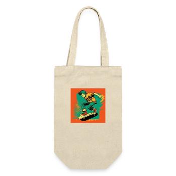 Skater boy - Gift Bag for Bottles - nature - Front