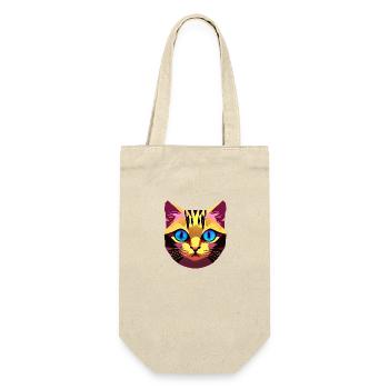 Cat Cat Hair Domestic Cat Pet Kitten - Gift Bag for Bottles - nature - Front