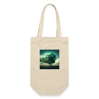 Zen-Baum Nr. 1 - Geschenkbeutel für Flaschen - Natur - Vorne