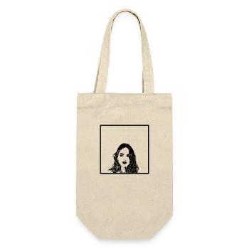 Portrait of a woman 40 - Gift Bag for Bottles - nature - Front