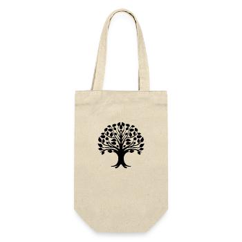 Tattoo Tree Logo - Gift Bag for Bottles - nature - Front