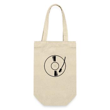 Disque vinyle noir - Sac à bouteille - nature - Devant