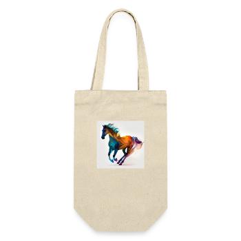 Fiery horse n°13 - Gift Bag for Bottles - nature - Front