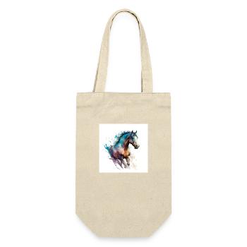 Fiery horse n°5 - Gift Bag for Bottles - nature - Front