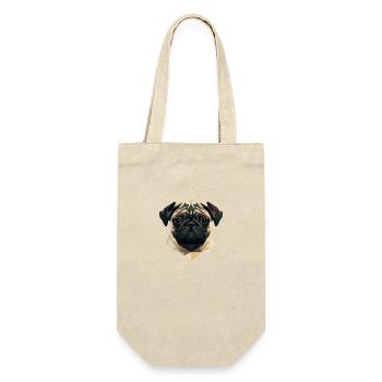 PUG - Gift Bag for Bottles - nature - Front
