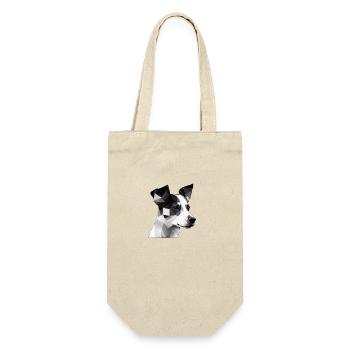 JACK RUSSELL - Geschenkbeutel für Flaschen - Natur - Vorne