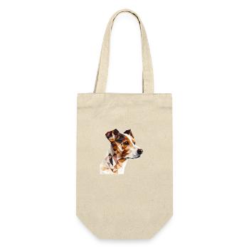 JACK RUSSELL - Geschenkbeutel für Flaschen - Natur - Vorne