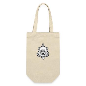 skull - Gift Bag for Bottles - nature - Front