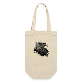 Aigle élégant à l’encre Style de tatouage vintage - Sac à bouteille - nature - Devant