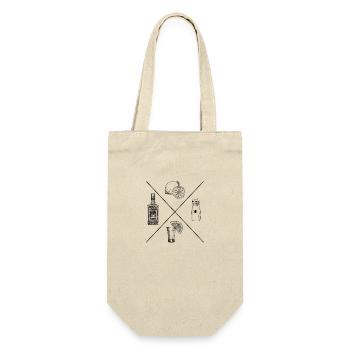 Tequila - THE combination of ingredients - Gift Bag for Bottles - nature - Front