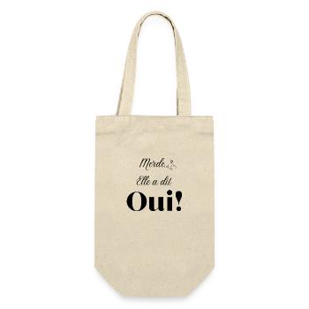 Merde elle a dit oui - Sac à bouteille - nature - Devant