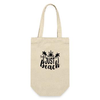 Just Beach - Geschenkbeutel für Flaschen - Natur - Vorne